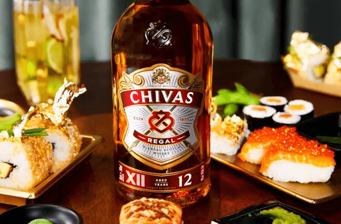Chivas Regal 12YO bottle close-up